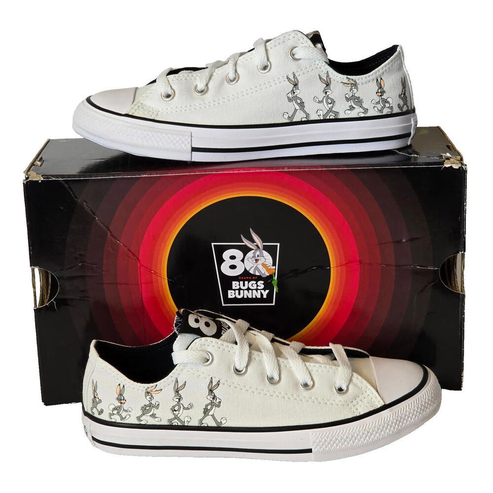 Converse Looney Tunes Chuck Taylor All Star‎ Low 80th Anniversary YOUTH SZ 2 NEW